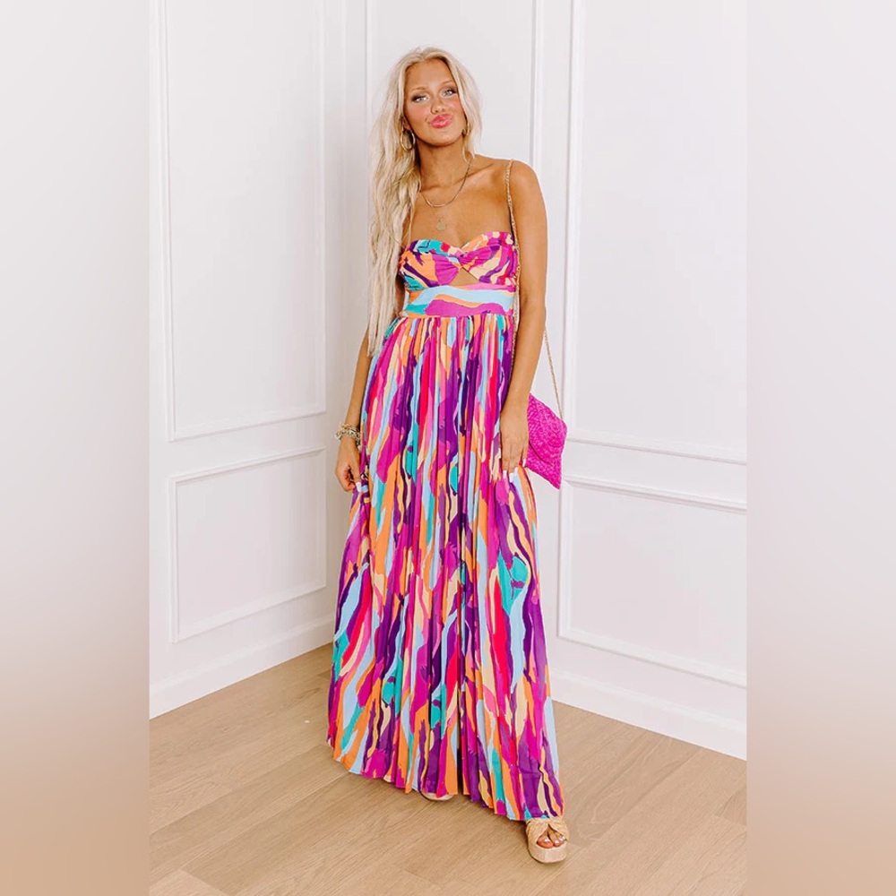 NWOT Flying Tomato Strapless Jumpsuit